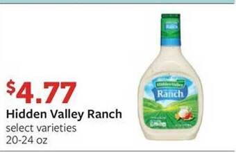 Fareway Hidden valley ranch offer