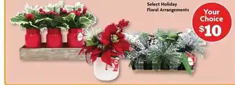 Family Dollar Select holiday floral arrangements offer