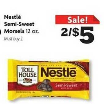 Family Dollar Nestlé semi-sweet morsels offer