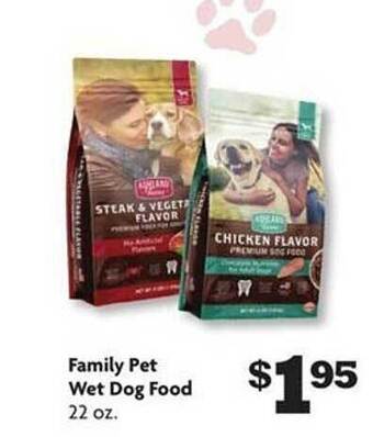 Family Dollar Family pet wet dog food offer