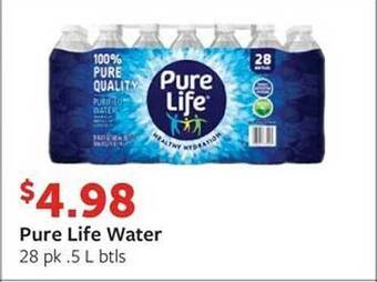Fareway Pure life water offer
