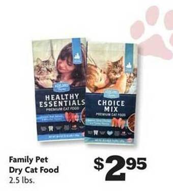 Family Dollar Family pet dry cat food offer