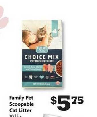 Family Dollar Family pet scoopable cat litter offer