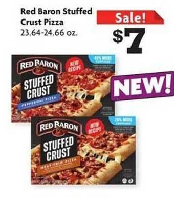 Family Dollar Red baron stuffed crust pizza offer