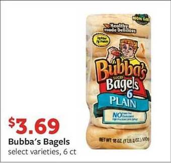 Fareway Bubba's bagels offer