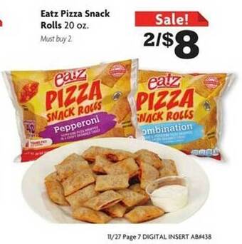 Family Dollar Eatz pizza snack rolls offer