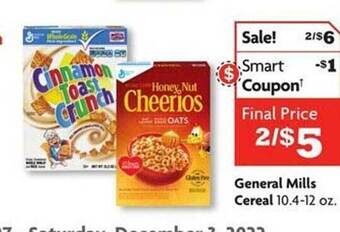 Family Dollar General mills cereal offer