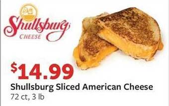 Fareway Shullsburg sliced american cheese offer
