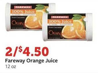 Fareway Fareway orange juice offer