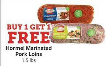 Fareway Hormel marinated pork loins offer