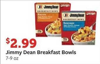 Fareway Jimmy dean breakfast bowls offer