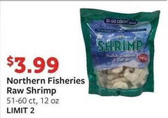 Fareway Northern fisheries raw shrimp offer