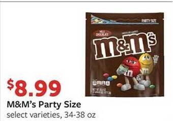 Fareway M&m's party size offer