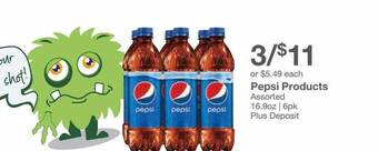 Kinney Drugs Pepsi products offer