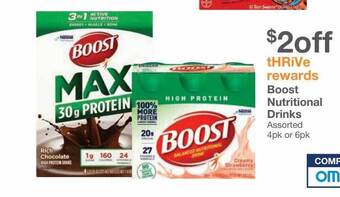 Kinney Drugs Boost nutritional drinks offer