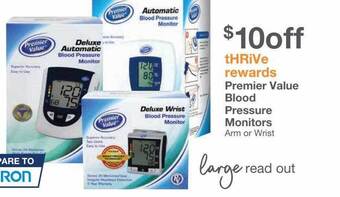 Kinney Drugs Premier value blood pressure monitors offer