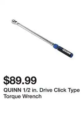 Harbor Freight Tools 1/2 in. drive click type torque wrench offer