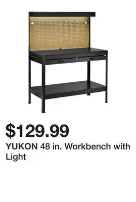 Harbor Freight Tools 48 in. workbench with light offer