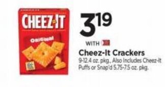 Tops Cheez-It Crackers offer