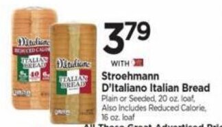 Tops Stroehmann D'Italiano Italian Bread offer