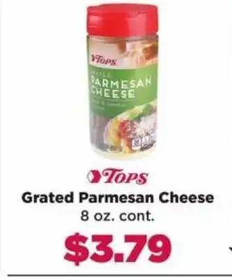 Tops Tops Grated Parmesan Cheese 8 oz. cont. offer
