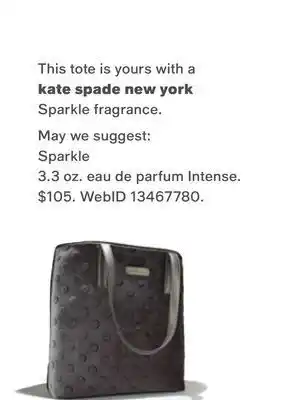 Macy's Kate spade new york sparkle eau de parfum intense, 3.3 oz. offer
