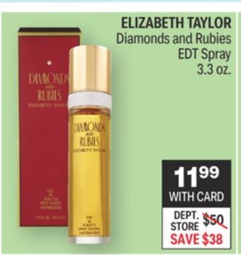 CVS Elizabeth taylor diamonds and rubies edt spray 3.3 oz. offer
