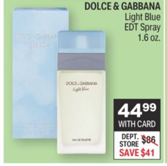 CVS Dolce & gabbana light blue edt spray 1.6 oz. offer