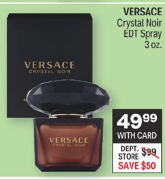 CVS Versace crystal noir edt spray 3 oz. offer