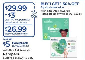 Rite Aid Pampers offer