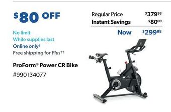 Sam's Club Proform® power cr bike offer