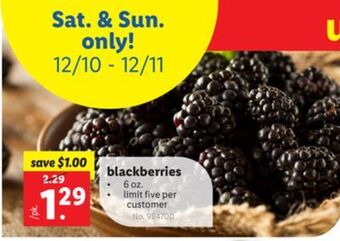 Lidl Blackberries offer