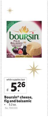 Lidl Boursin® cheese, fig and balsamic offer