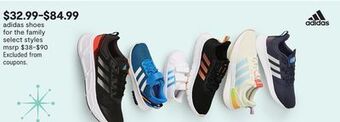 JC Penney Adidas shoes for the family offer
