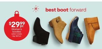 JC Penney Women's booties offer