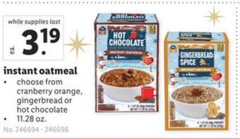 Lidl Instant oatmeal offer