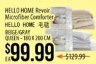 Hmart Hello Home Revoir Microfiber Comforter offer