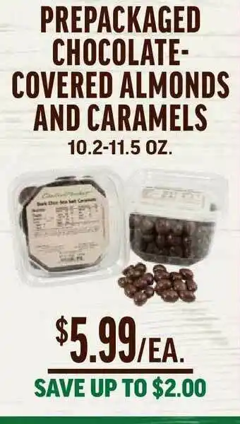 Prepackaged Chocolate-Covered Almonds And Caramels