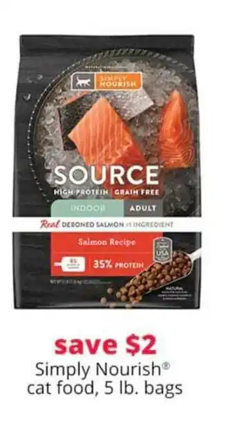 Pet Smart Simply Nourish Cat Food, 5 Lb. Bags offer