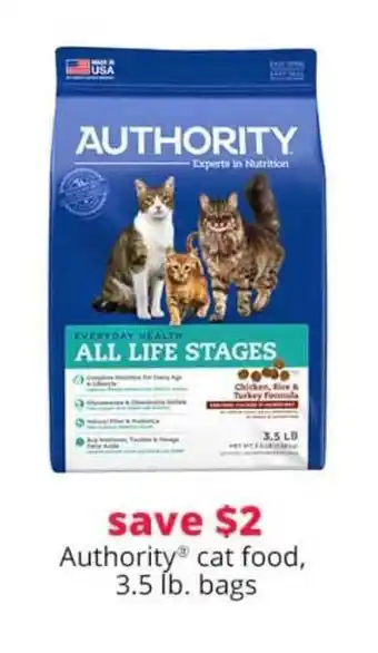 Pet Smart Authority Cat Food, 3.5 Lb. Bags offer