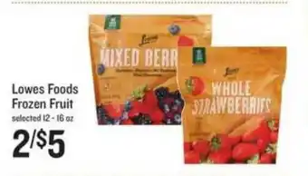 Schnucks Lowes Foods Frozen Fruit offer