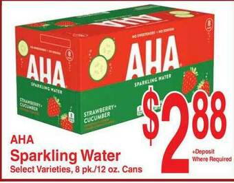 Super Saver Aha Sparkling Water offer