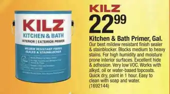 Ace Hardware Kilz Kitchen & Bath Primer, Gal. offer