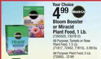 Ace Hardware Miracle-Gro Bloom Booster Or Miracid Plant Food, 1 Lb. offer