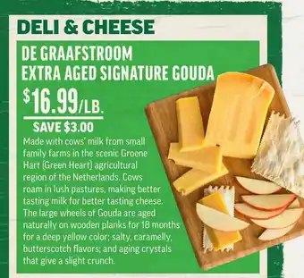 Central Market De Graafstrrom Extra Aged Signature Gouda offer