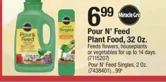 Ace Hardware Miracle-Gro Pour N' Feed Plant Food, 32 Oz. offer