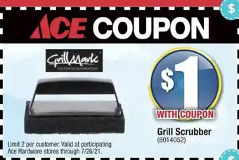 Ace Hardware GrillMark Grill Scrubber offer