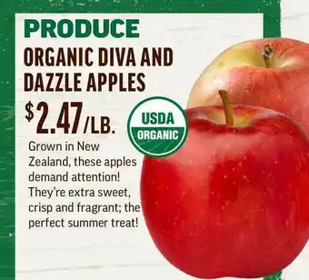 Central Market Organic Diva And Dazzle Apples offer