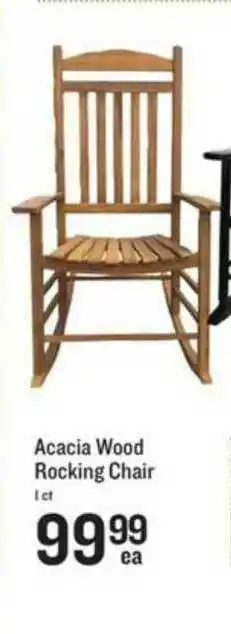 Schnucks Acacia Wood Rocking Chair offer