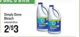 Schnucks Simply Done Bleach offer
